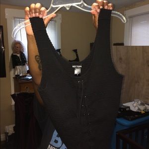 Lace up tank